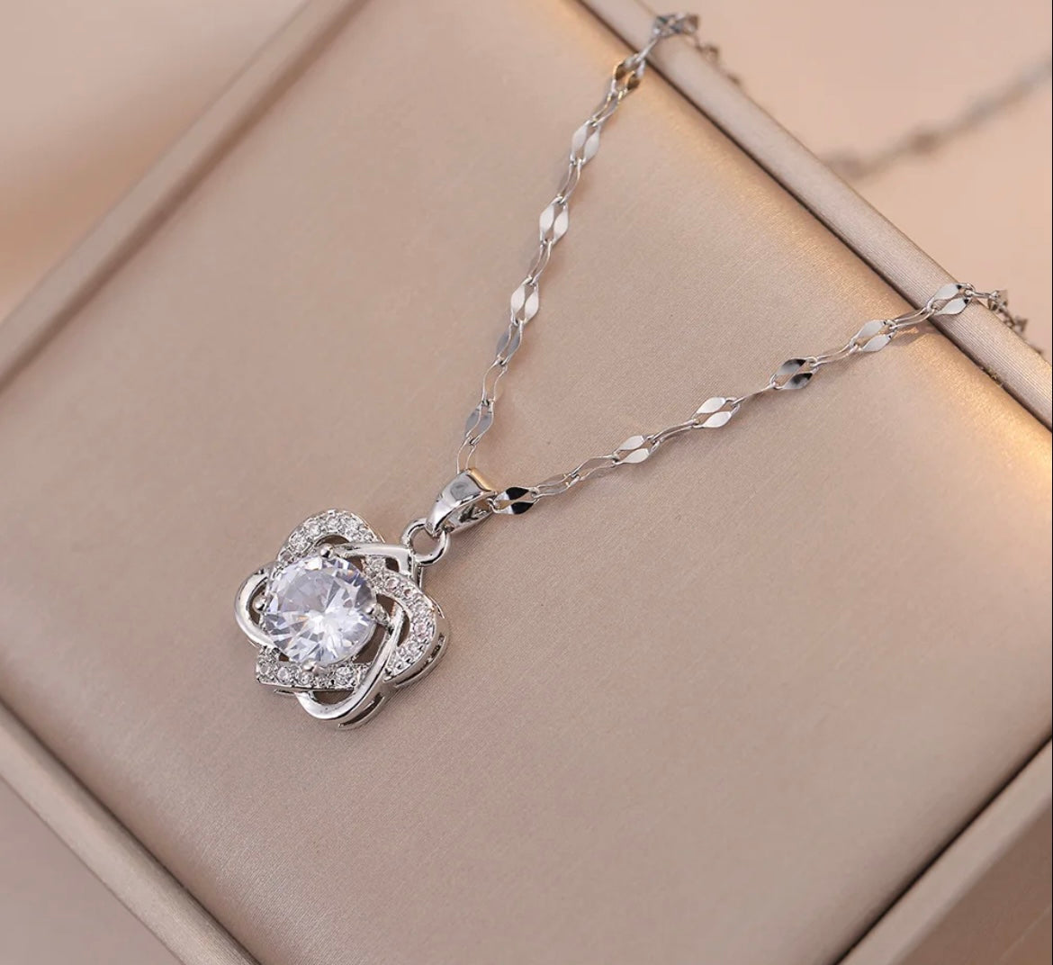 Disney Heart Pendant With Pearl Stone (FLAT 50% OFF RIGHT NOW)