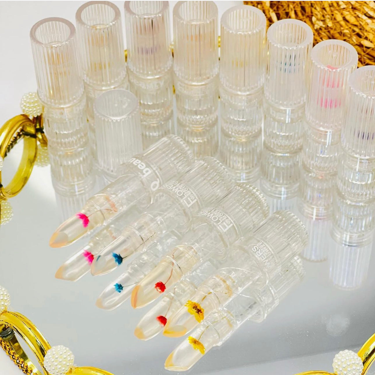 Dried Flower Jelly Lipbalm.