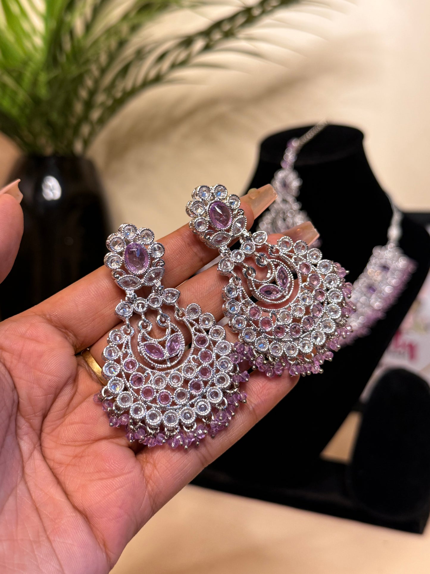 AD Choker Set + Earrings (FLAT 50% OFF RIGHT NOW)