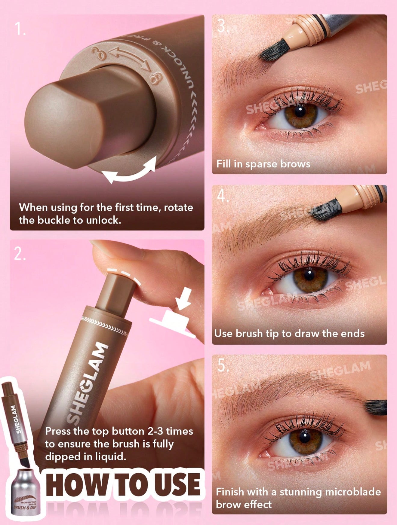 SHEGLAM Brow-Fection Angled Brow & Dip Espresso