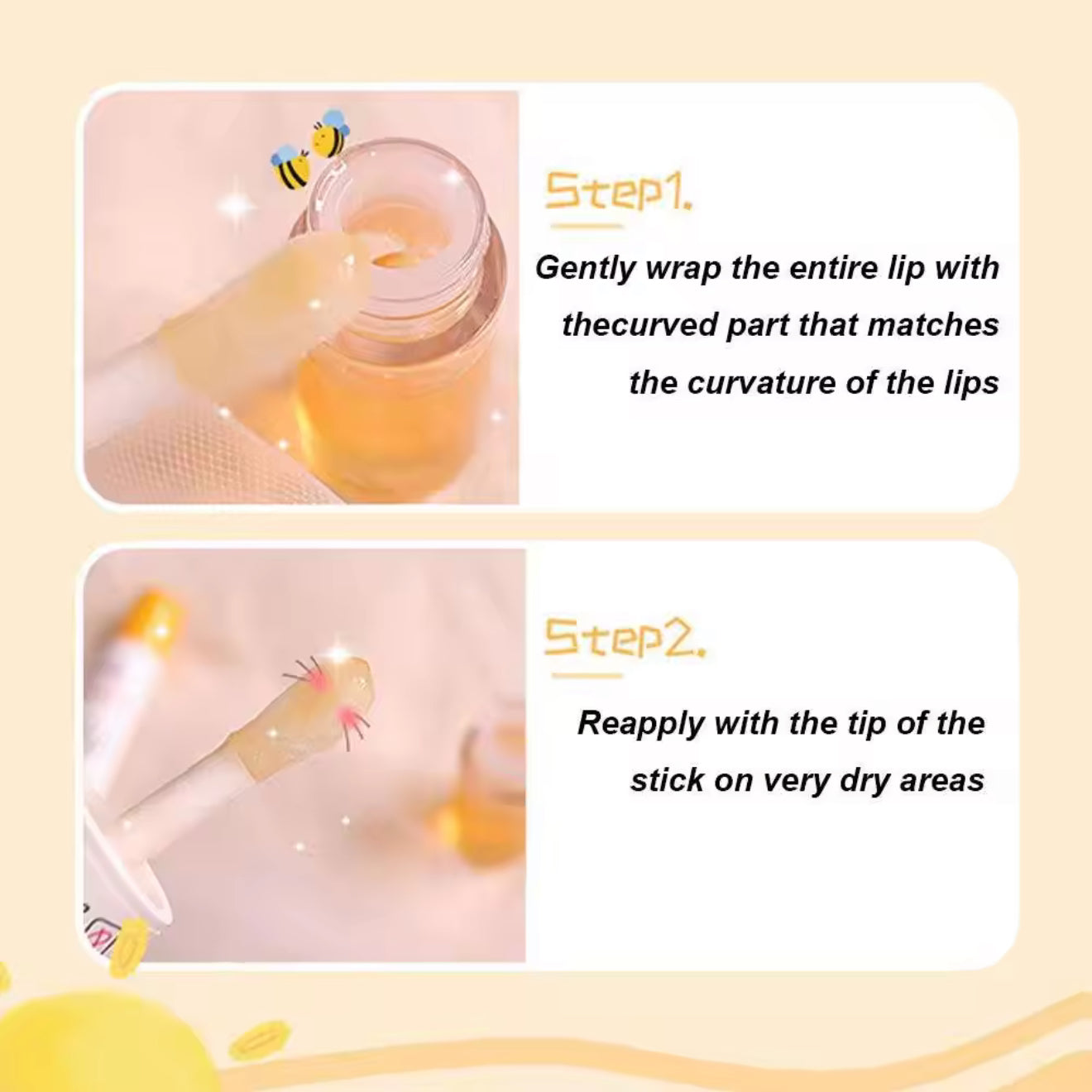 Peach Crystal Jelly Lip Moisturising Serum