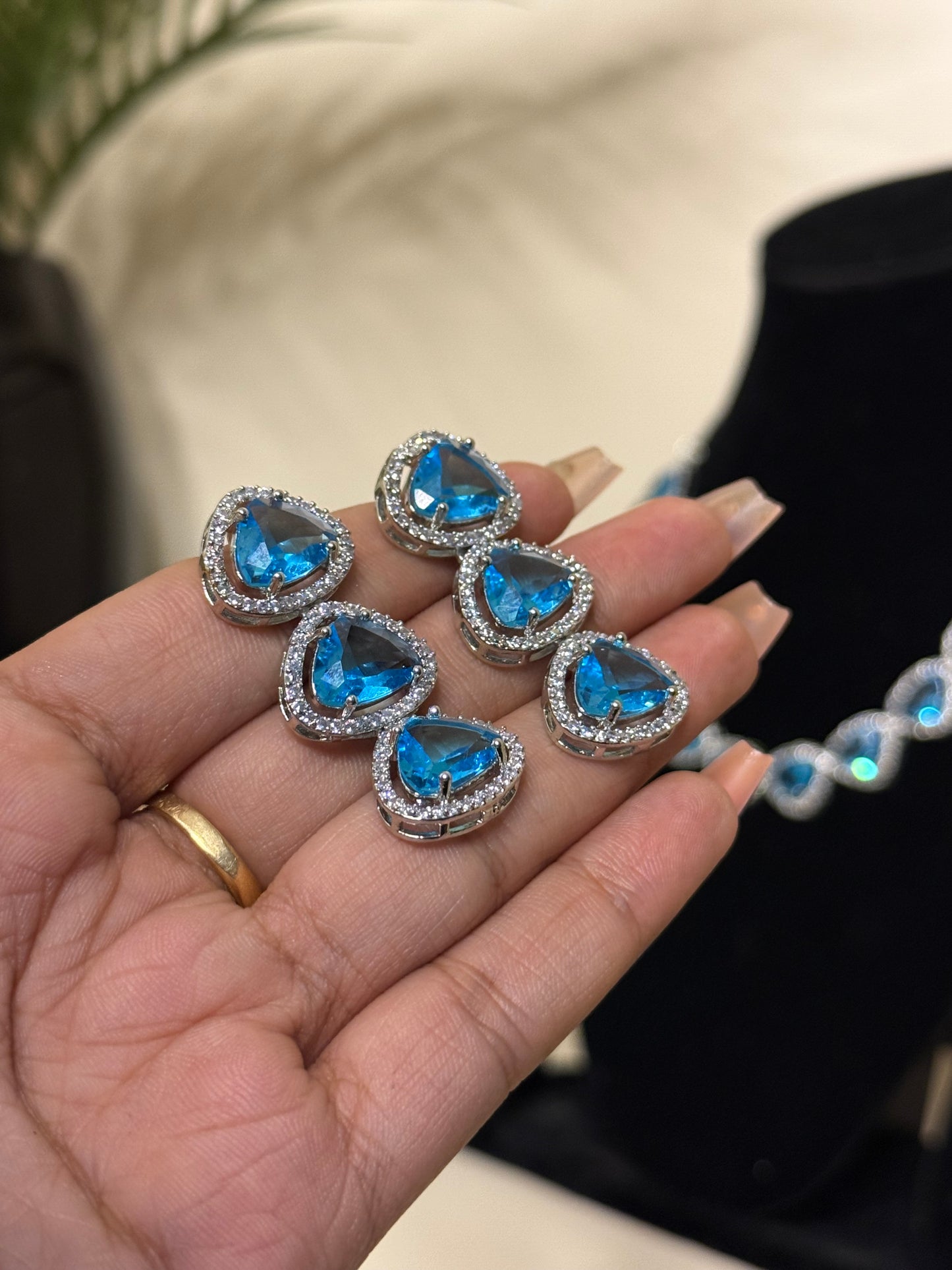 Samaira AD Necklace + Earrings (FLAT 50% OFF RIGHT NOW)