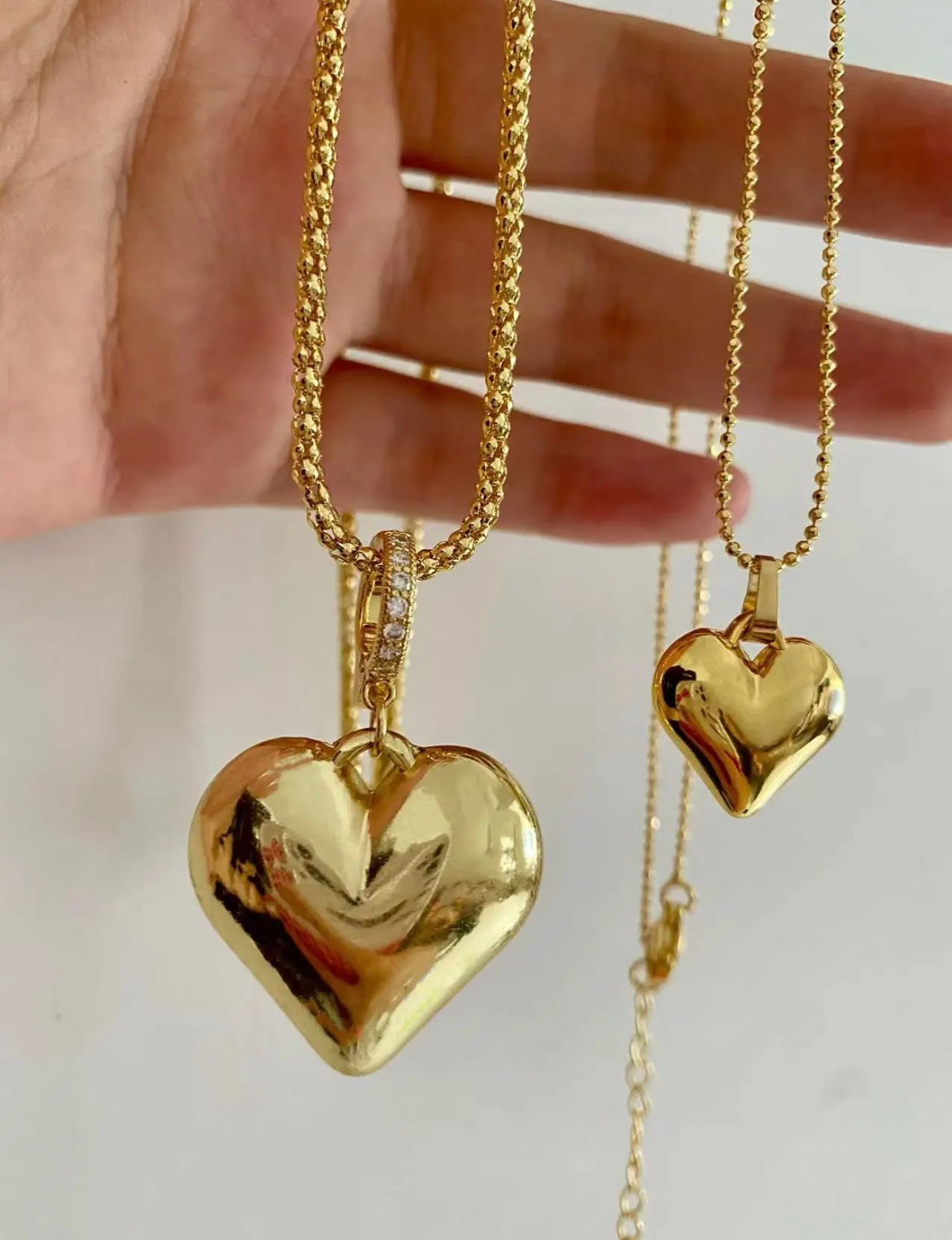 Double Layer Heart Necklace