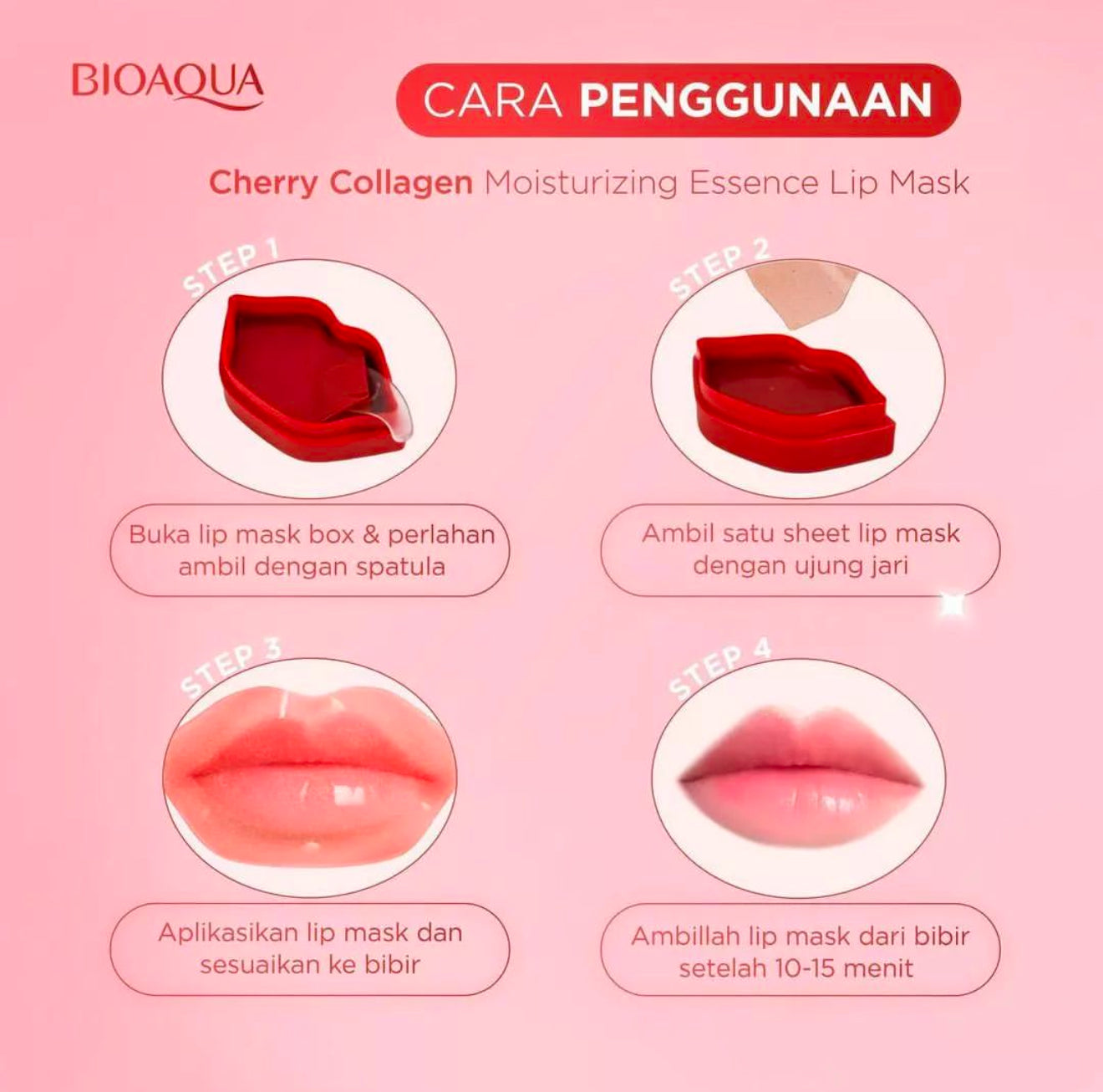 Bioaqua Korean Lip Patch Box (30 sheets)