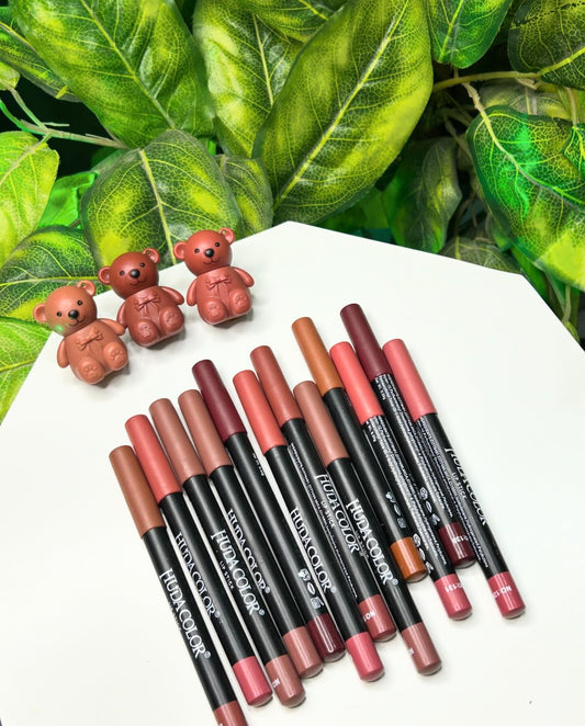 HUDA Colour Lip Crayons Set of 12