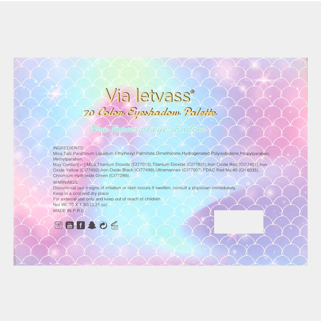 Mermaid Magic 70 Colour Eyeshadow Palette