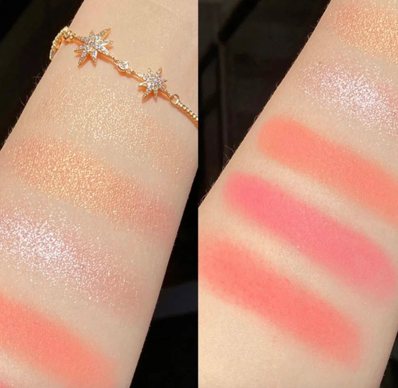 Hudamoji Belini Blusher + Highlighter Palette