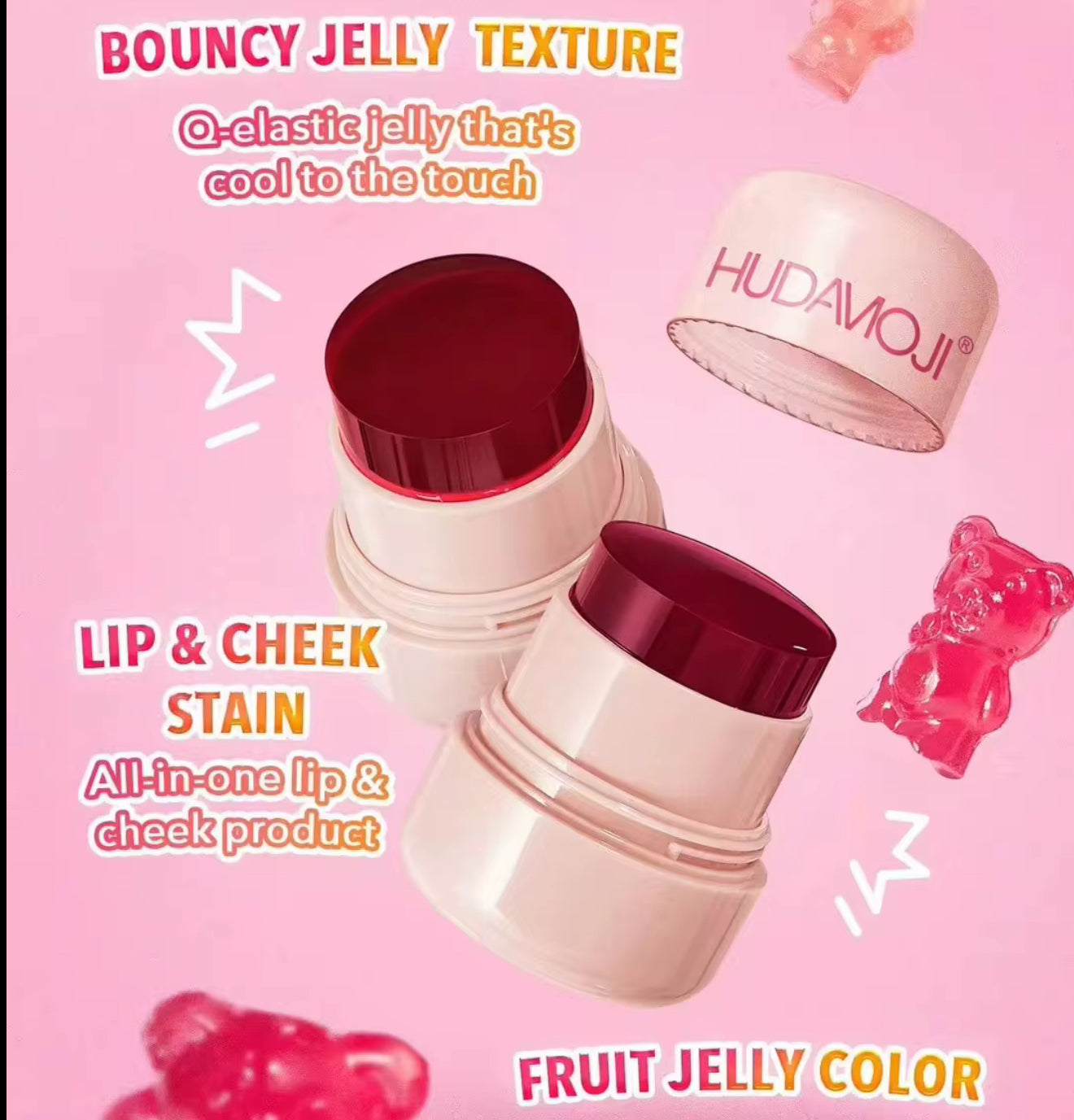 Hudamoji Jelly Blush Stick (Random Shade)