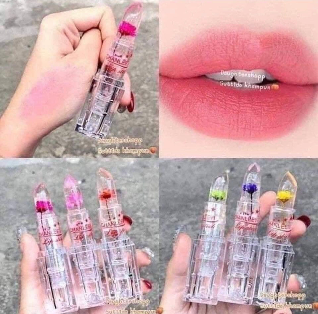 Dried Flower Jelly Lipbalm.