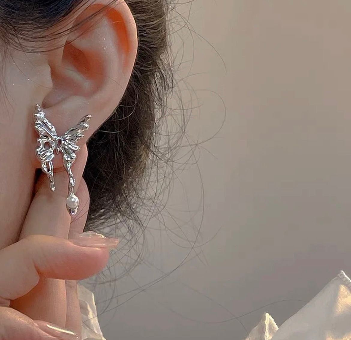 Butterfly Drop Earrings
