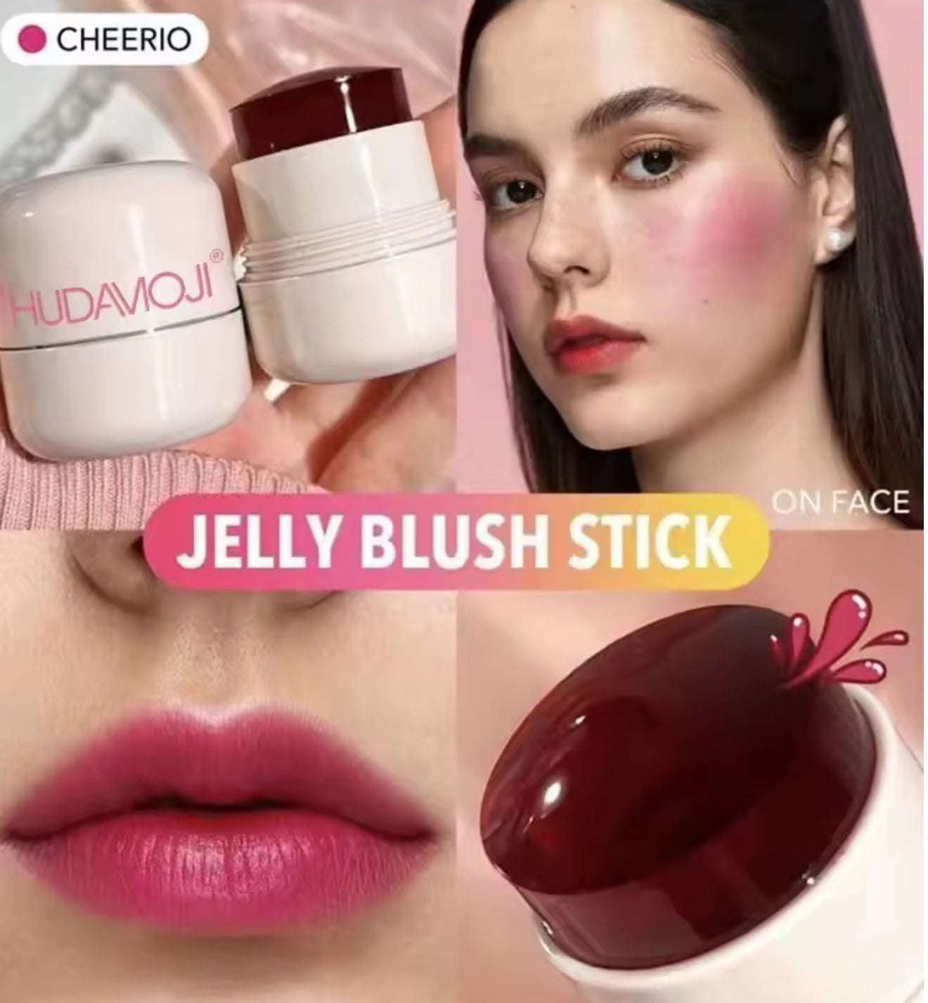 Hudamoji Jelly Blush Stick (Random Shade)
