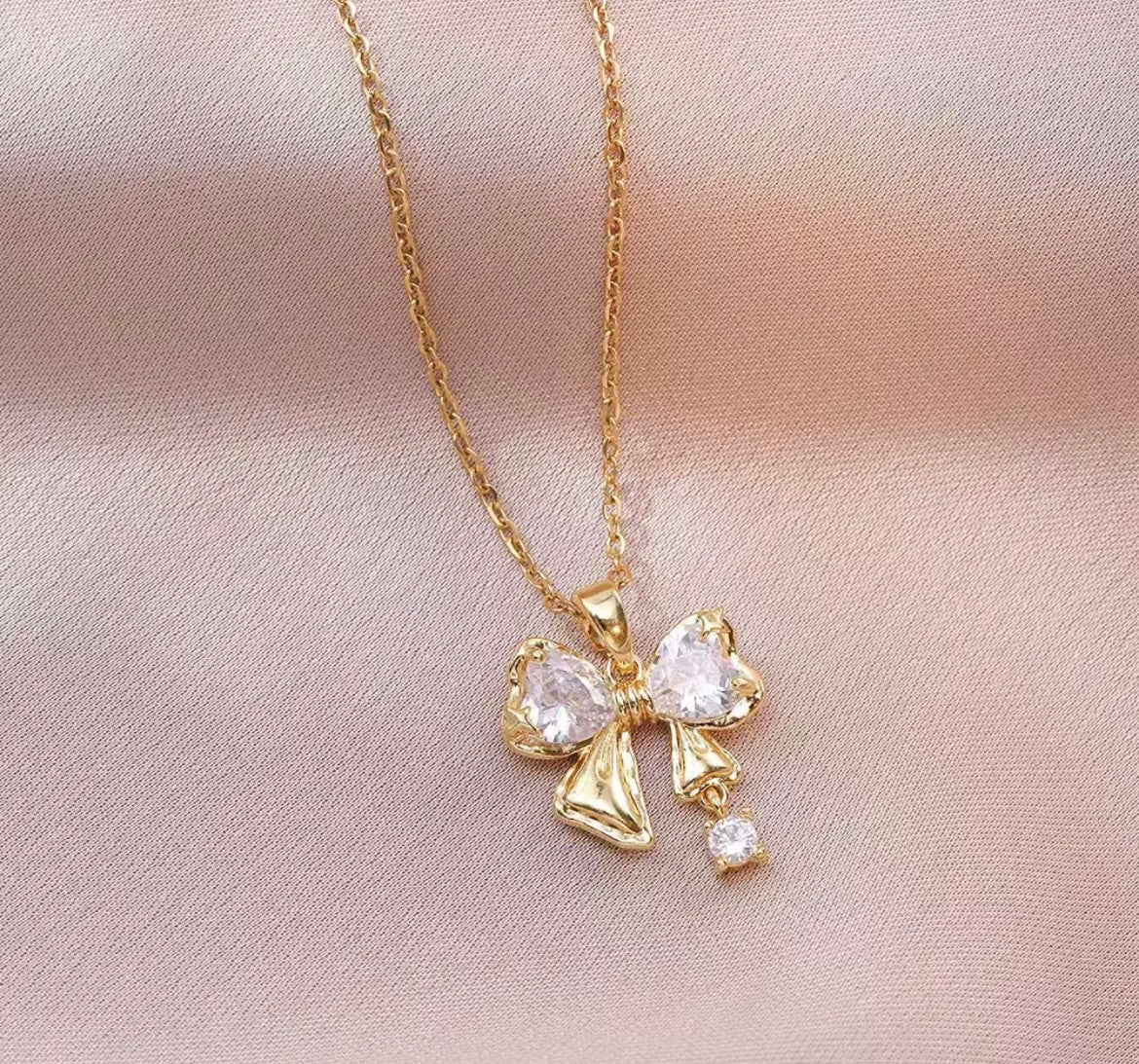 Crystal Bow Pendant (FLAT 50% OFF RIGHT NOW)