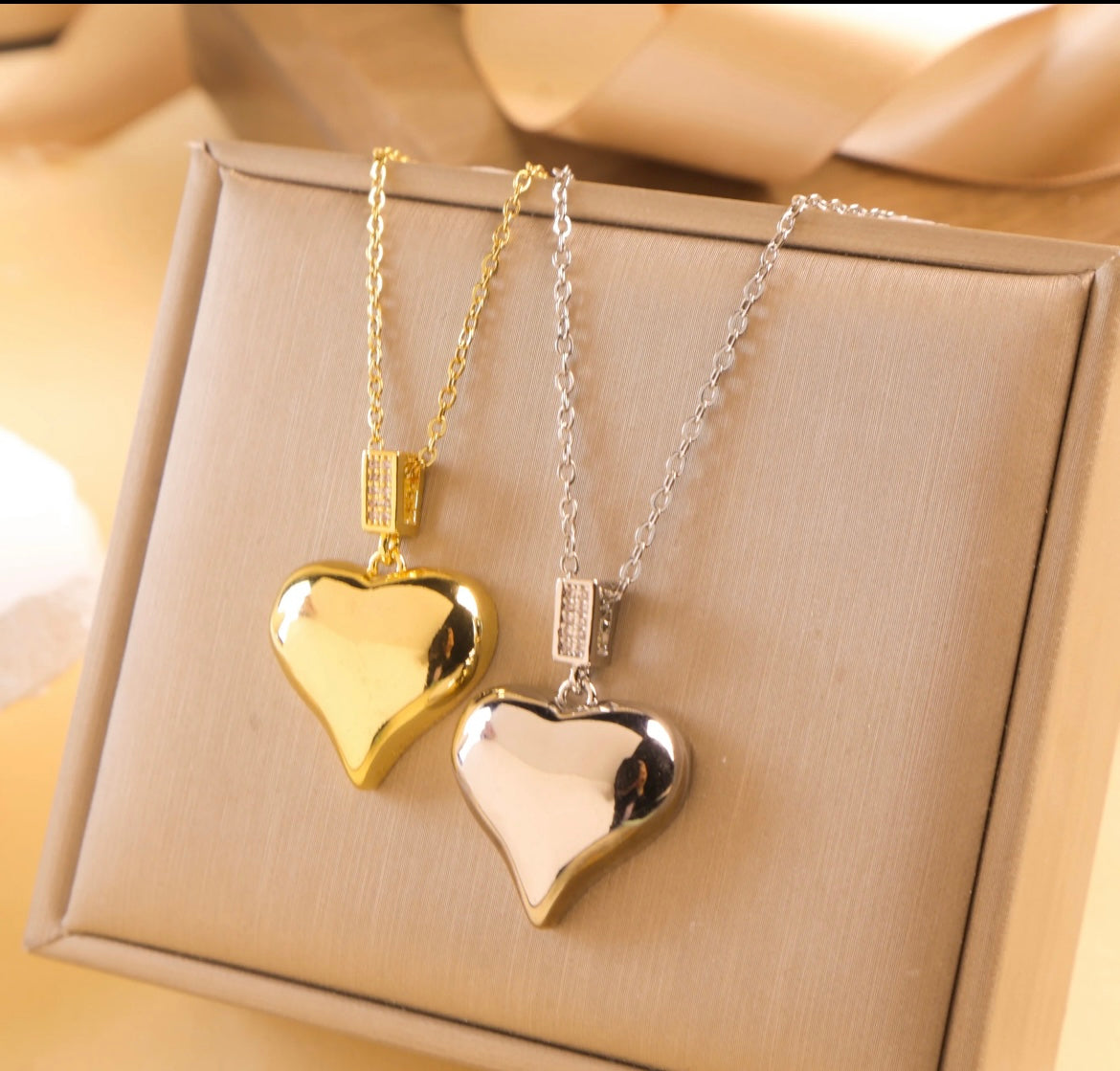 Double Layer Heart Necklace