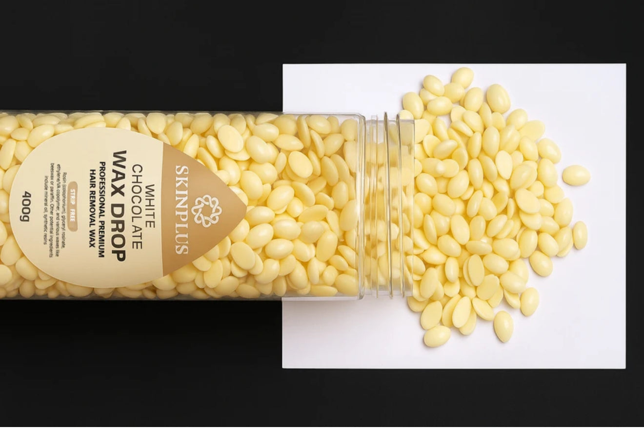 SKINPLUS Wax Beans For Painless Hair Removal Wax (White Chocolate) (400gm)