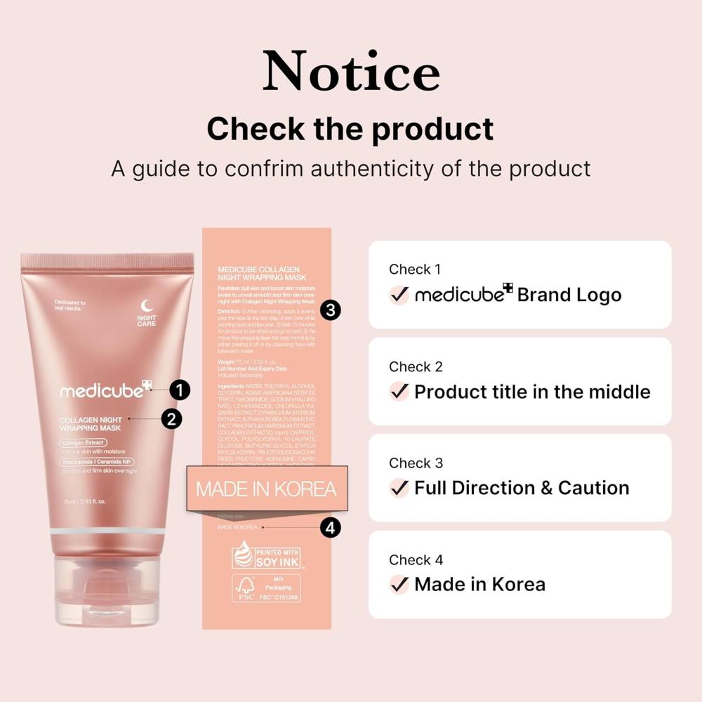 Medicube Collagen Overnight Wrapping Peel Off Facial Mask 75 mL