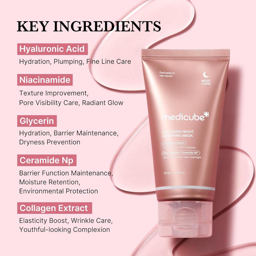 Medicube Collagen Overnight Wrapping Peel Off Facial Mask 75 mL