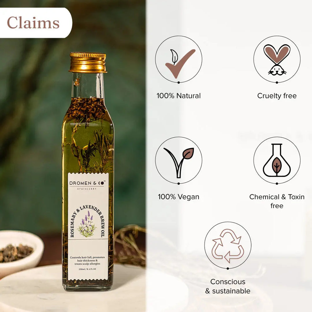 DROMEN & CO ROSEMARY & LAVENDER BREW OIL