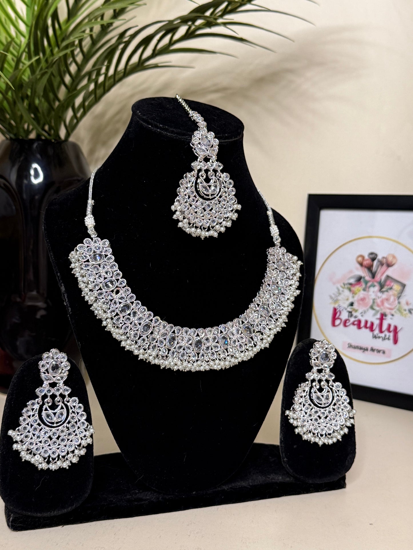 AD Choker Set + Earrings (FLAT 50% OFF RIGHT NOW)