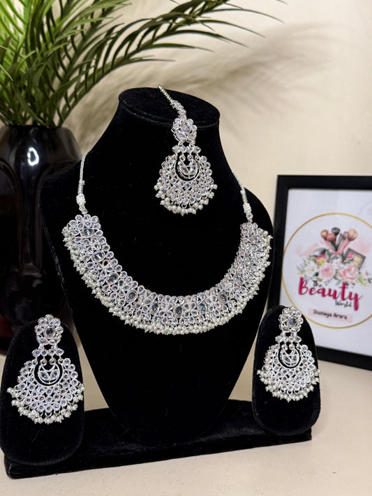 AD Choker Set + Earrings (FLAT 50% OFF RIGHT NOW)