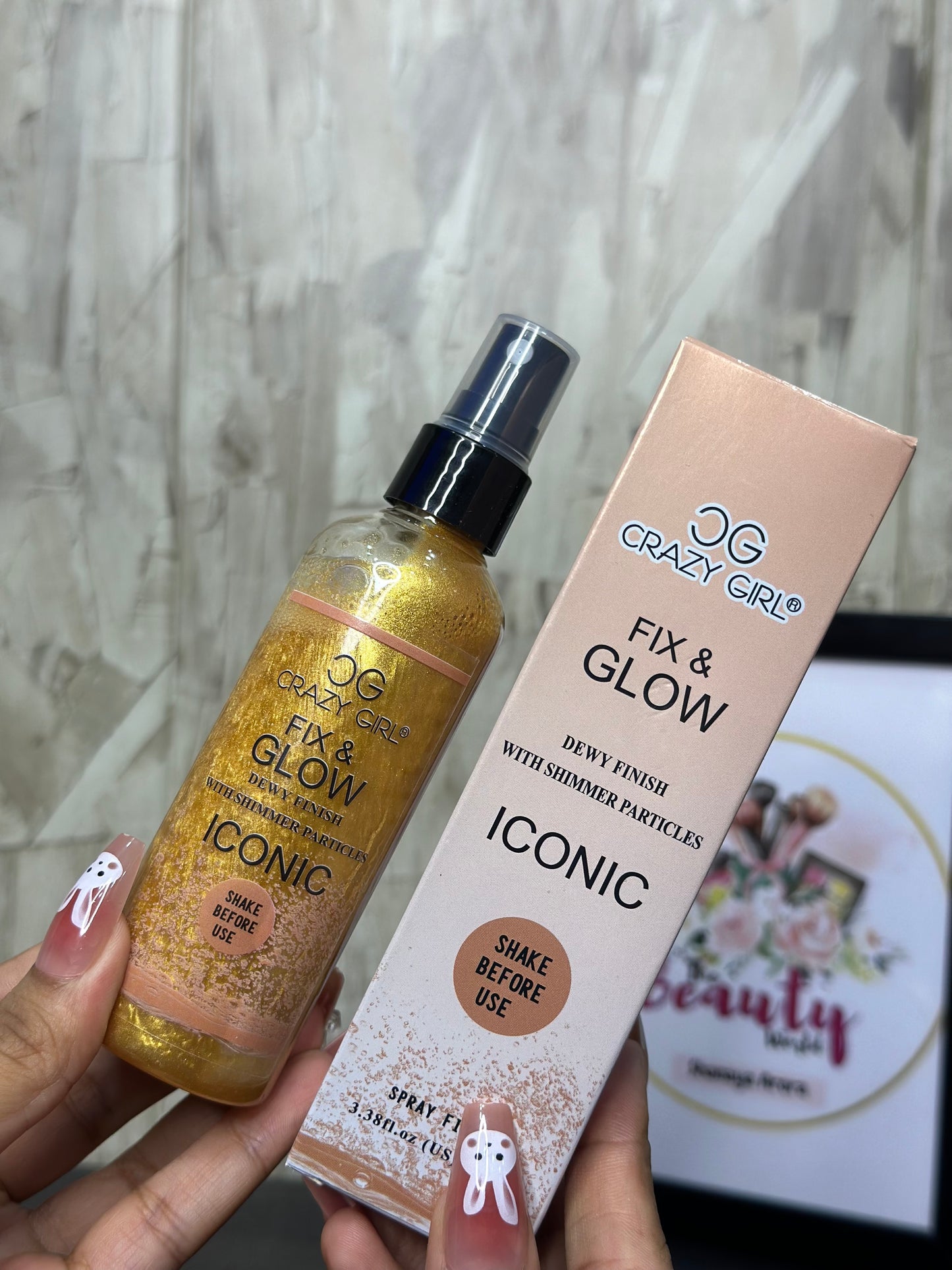 Crazy Girl Shimmer Makeup Fixing Spray