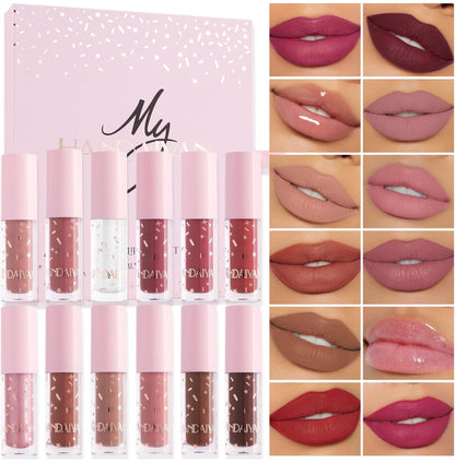 MY Handaiyan Lipstick + Lipgloss Set of 12
