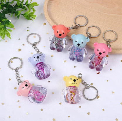 Teddy Bear Keychain Lipgloss + Lip oil