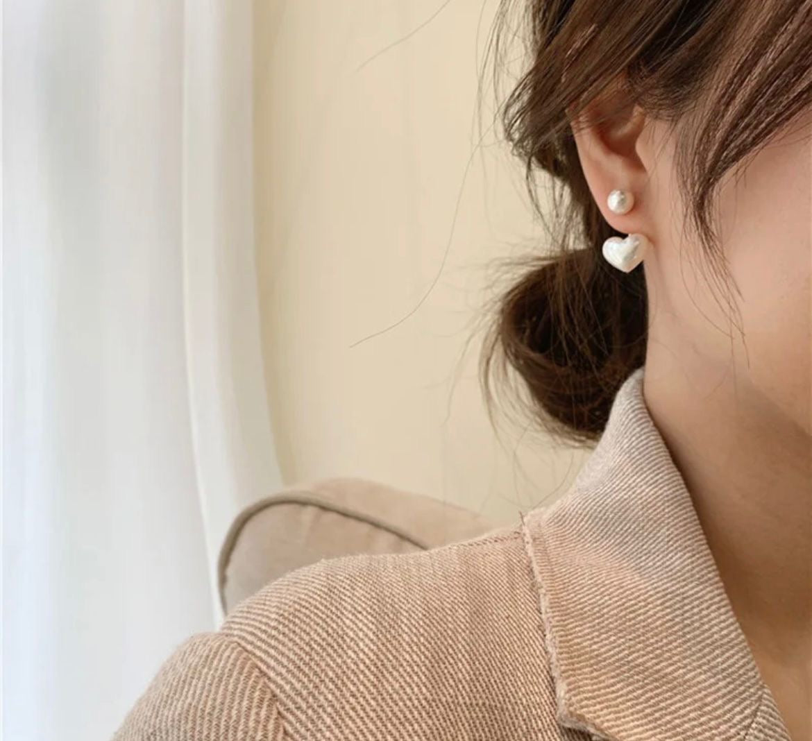 Heart Drop Earrings