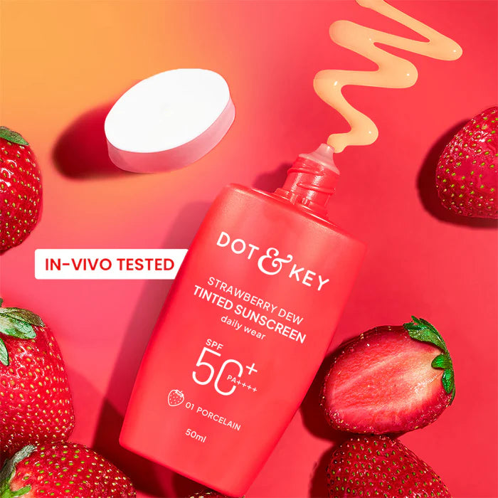 Dot n Key Strawberry Dew Tinted Sunscreen, SPF 50+ PA++++