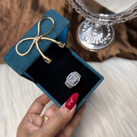 Queen Cocktail AD Ring (Adjustable) (FLAT 50% OFF RIGHT NOW)