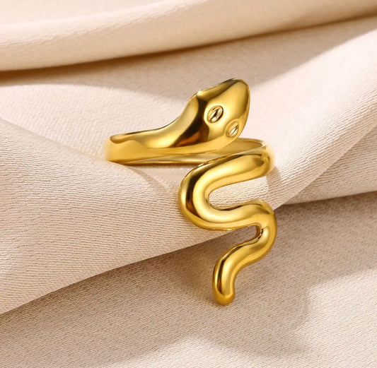 Snake Zigzag Ring (Adjustable)