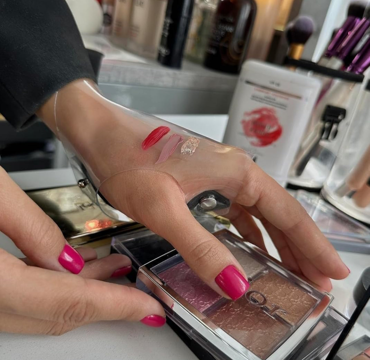 Makeup Hand Gloves Mixing Palette
