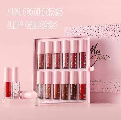 MY Handaiyan Lipstick + Lipgloss Set of 12