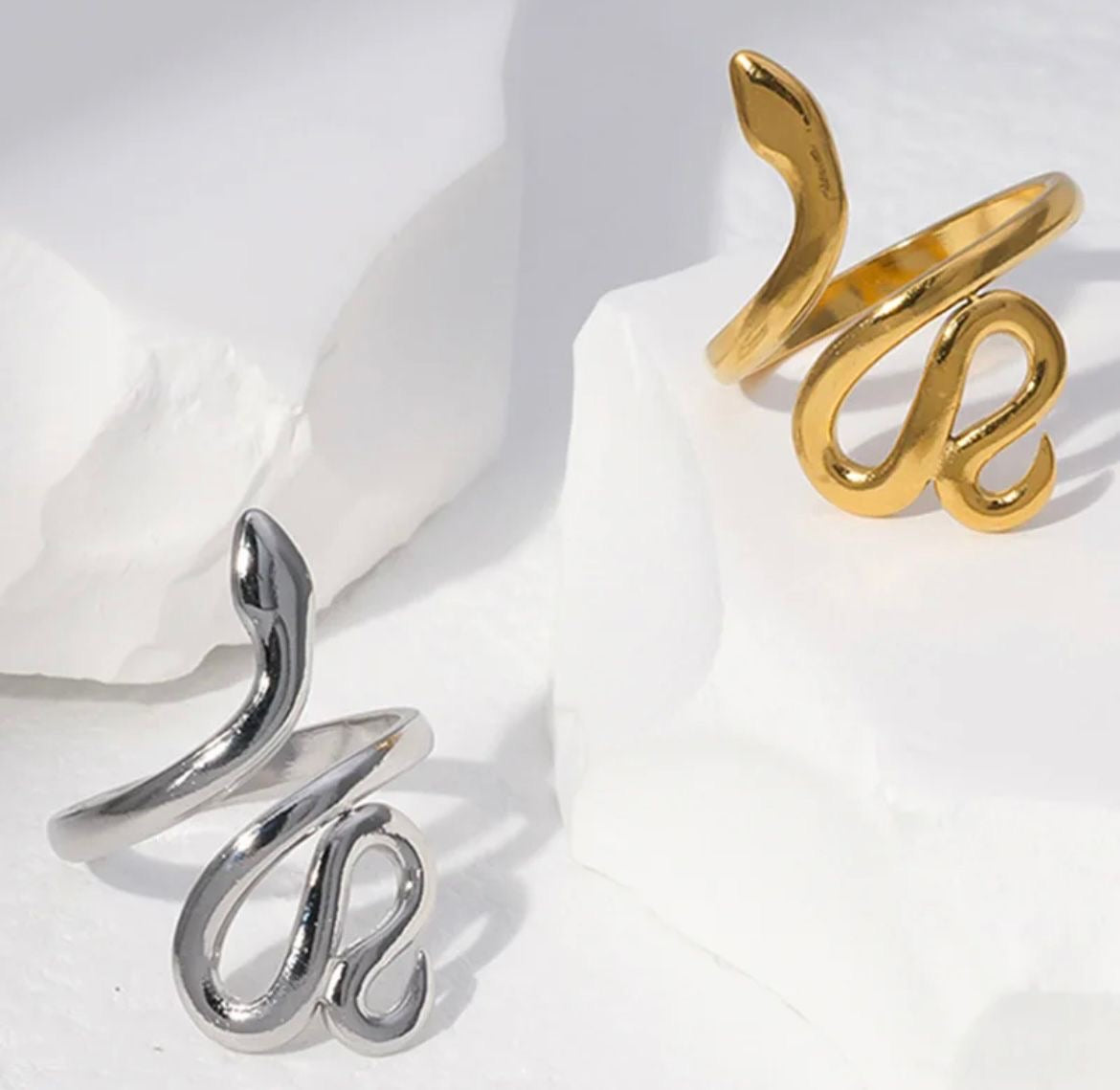Snake Zigzag Ring (Adjustable)
