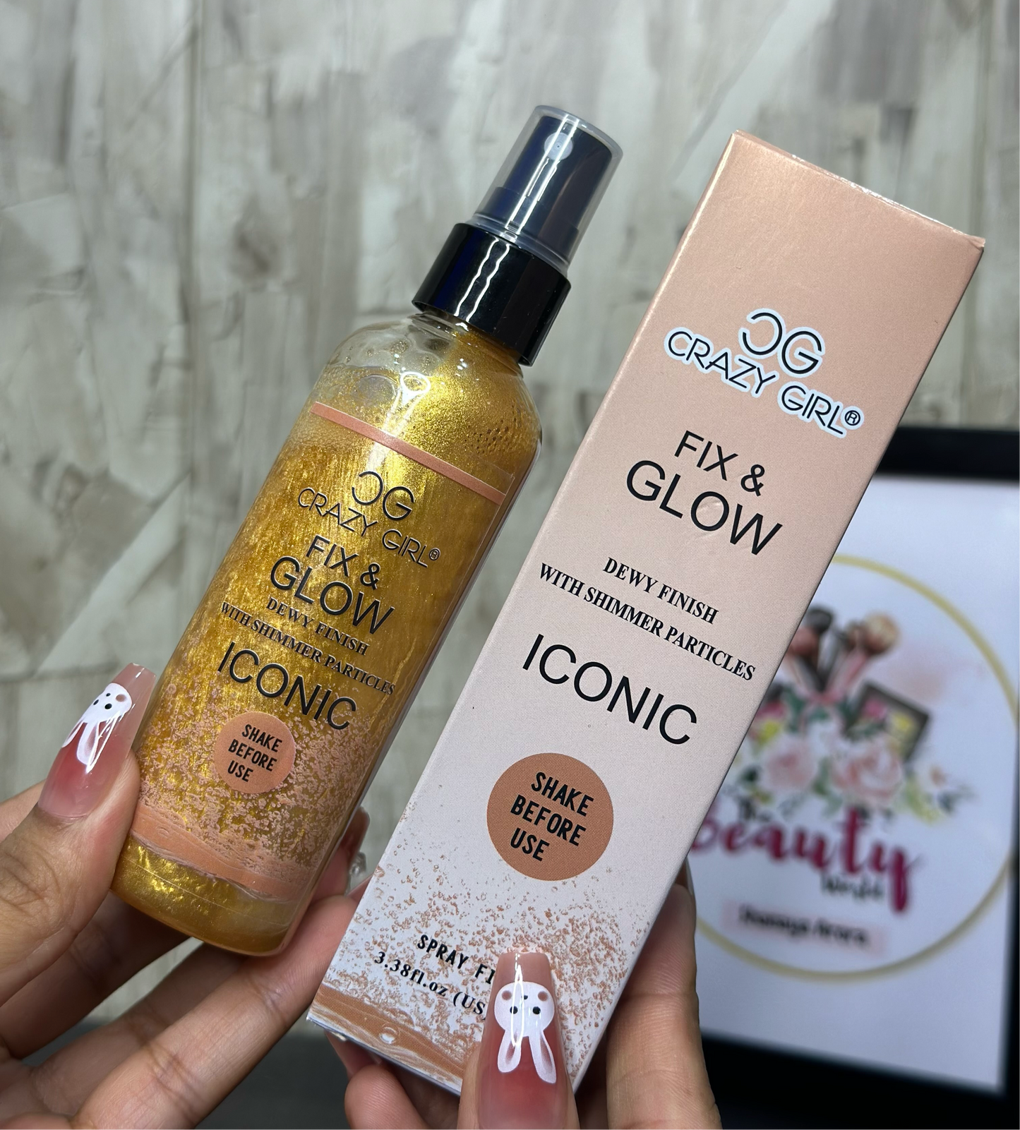 Crazy Girl Shimmer Makeup Fixing Spray