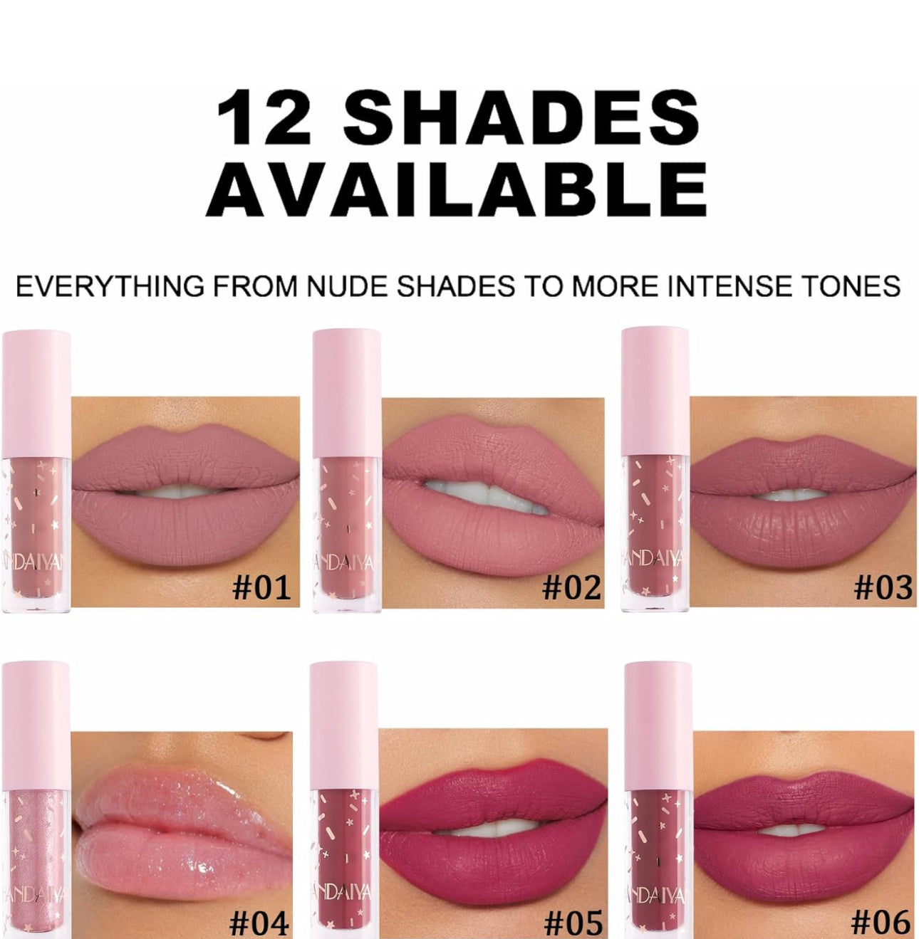 MY Handaiyan Lipstick + Lipgloss Set of 12