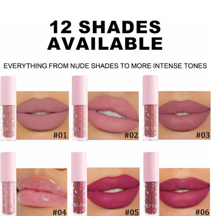 MY Handaiyan Lipstick + Lipgloss Set of 12
