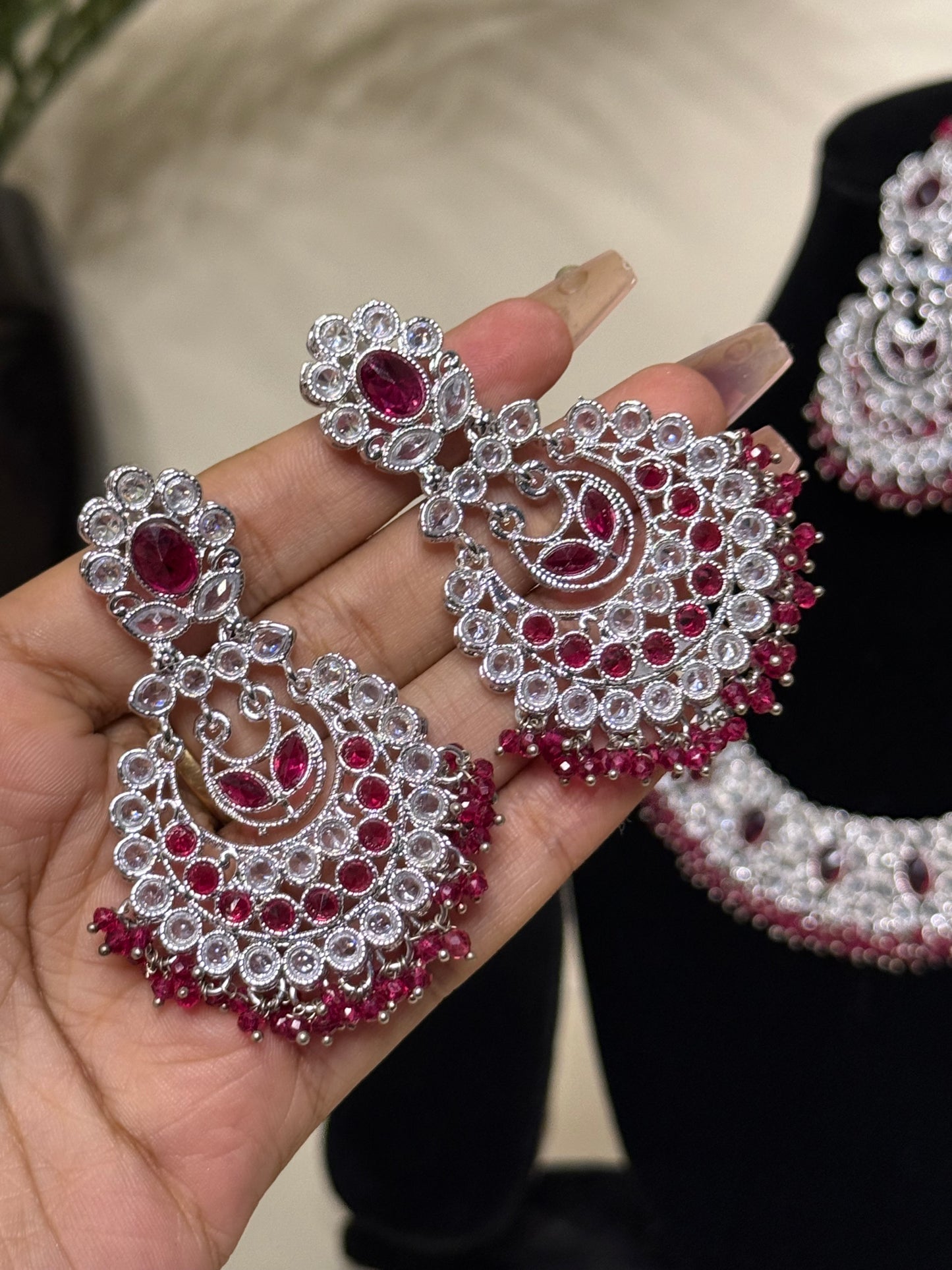 AD Choker Set + Earrings