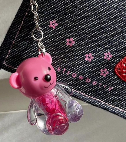 Teddy Bear Keychain Lipgloss + Lip oil