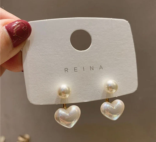 Heart Drop Earrings