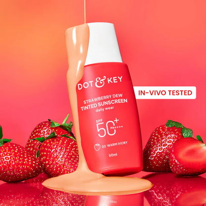 Dot n Key Strawberry Dew Tinted Sunscreen, SPF 50+ PA++++