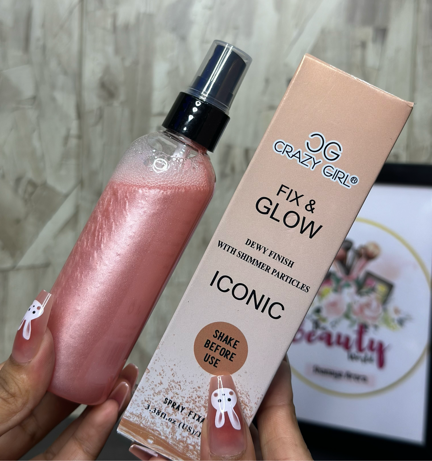 Crazy Girl Shimmer Makeup Fixing Spray