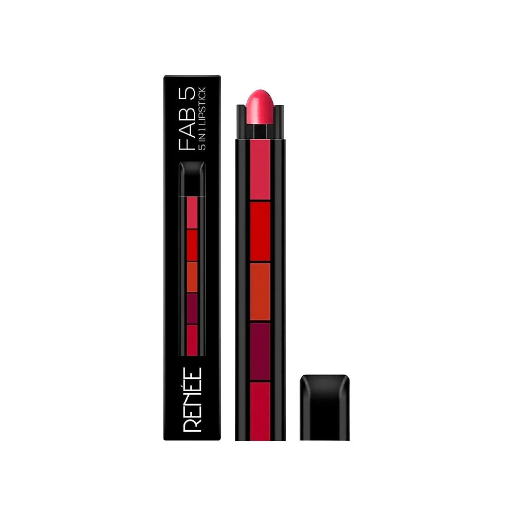 RENEE FAB 5 Matte Finish 5 In 1 Lipstick (RED)