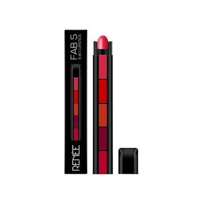 RENEE FAB 5 Matte Finish 5 In 1 Lipstick (RED)