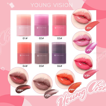 Korean Rotating Moisturising Lipbalm + Lipgloss