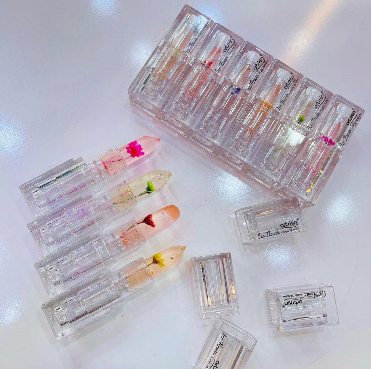 Dried Flower Jelly Lipbalm.