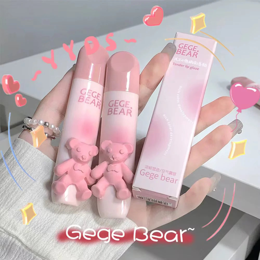 Gegebear Teddy Matte Mud Lip Glaze