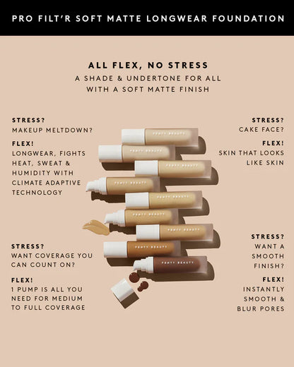 FENTI BEAUTY Pro Filt’r Soft Matte Longwear Foundation (Imported)