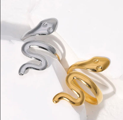 Snake Zigzag Ring (Adjustable)
