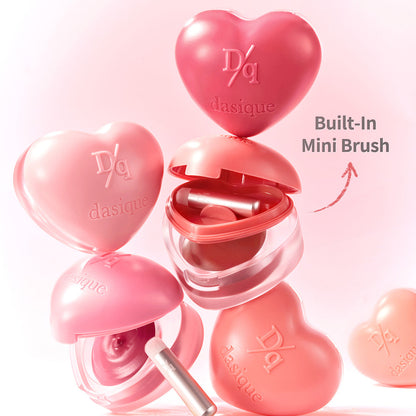 Korean Heart Color Pot Lip & Cheek Mud