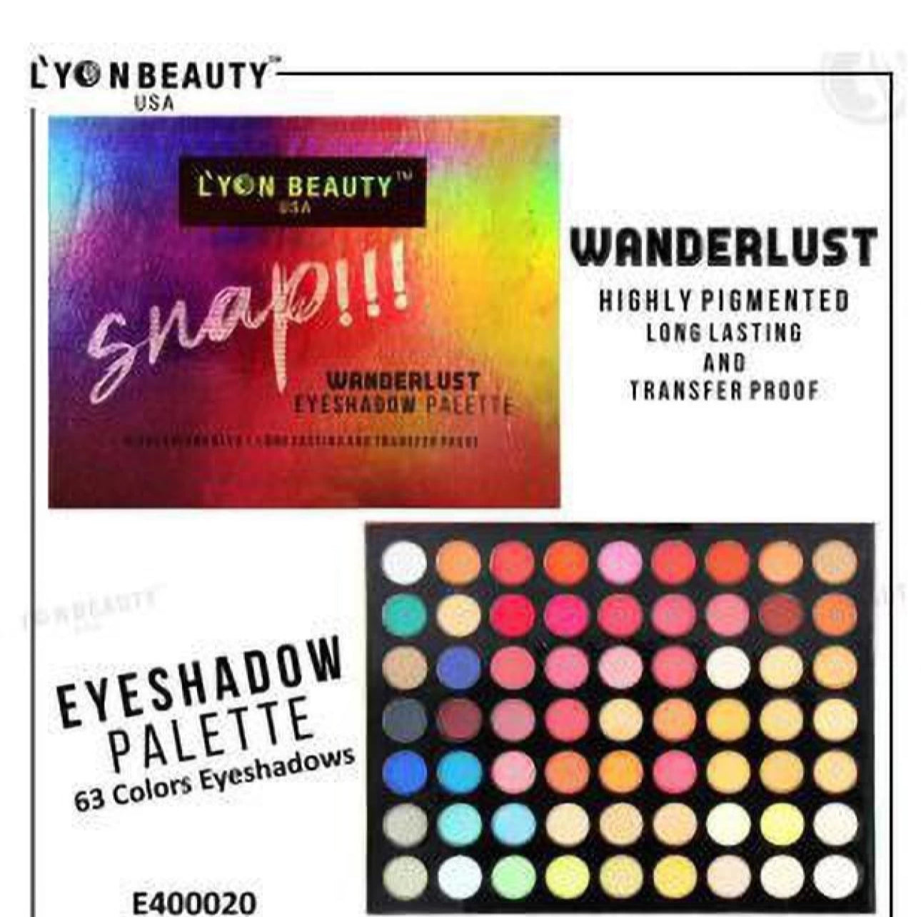SNAP Wonderlust 63 Color Eyeshadow